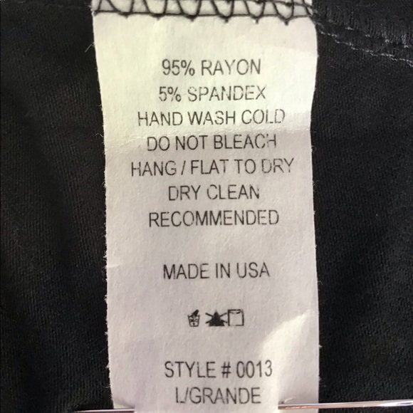 Issac Liev size large black jersey sheath sundress - Picture 5 of 5